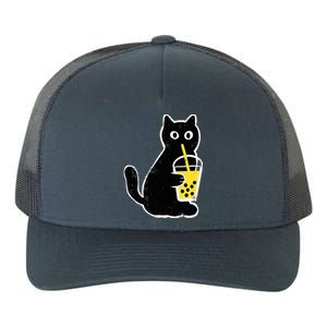 Cat Boba Funny Anime Japanese Yupoong Adult 5-Panel Trucker Hat