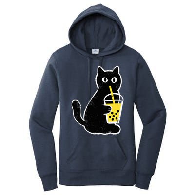 Cat Boba Funny Anime Japanese Women's Pullover Hoodie