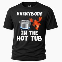 Crawfish Boil Funny Crayfish Everybody In The Hot Tub Cooling Performance Crew T-Shirt