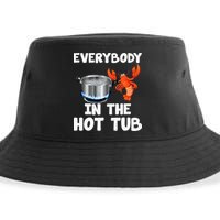 Crawfish Boil Funny Crayfish Everybody In The Hot Tub Sustainable Bucket Hat