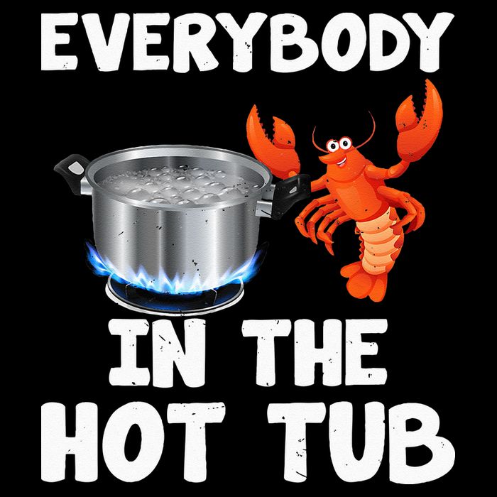 Crawfish Boil Funny Crayfish Everybody In The Hot Tub Drawstring Bag