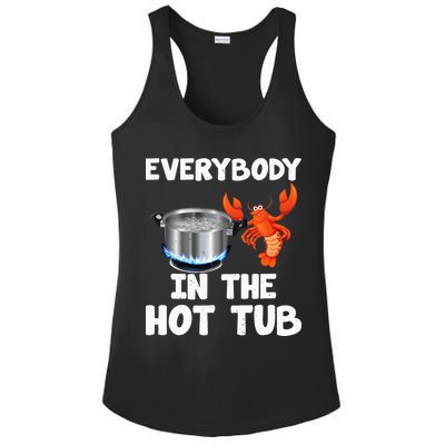 Crawfish Boil Funny Crayfish Everybody In The Hot Tub Ladies PosiCharge Competitor Racerback Tank