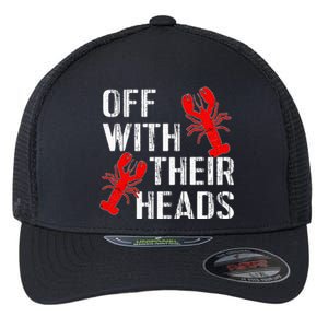 Crawfish Boil Funny Crayfish Off With Their Heads Crawfish Flexfit Unipanel Trucker Cap