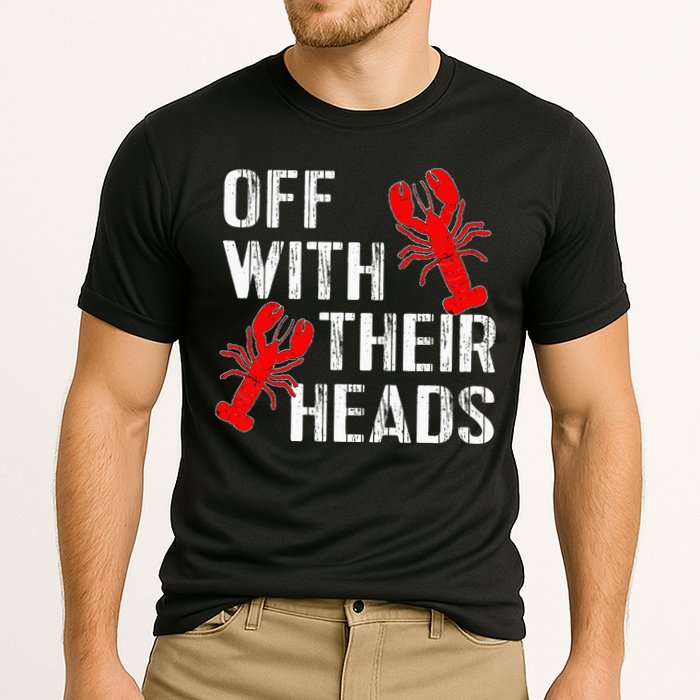 Crawfish Boil Funny Crayfish Off With Their Heads Crawfish Cooling Performance Crew T-Shirt