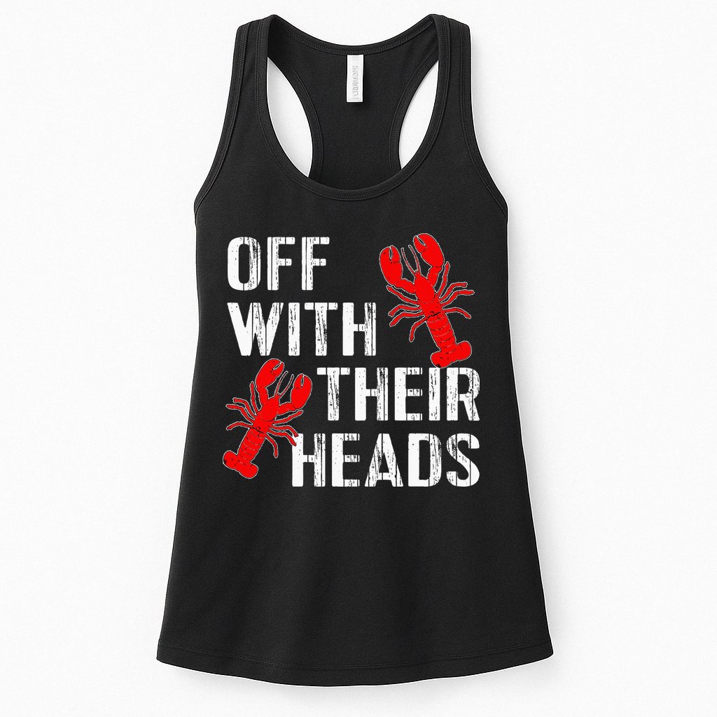 Crawfish Boil Funny Crayfish Off With Their Heads Crawfish Womens Tank Top