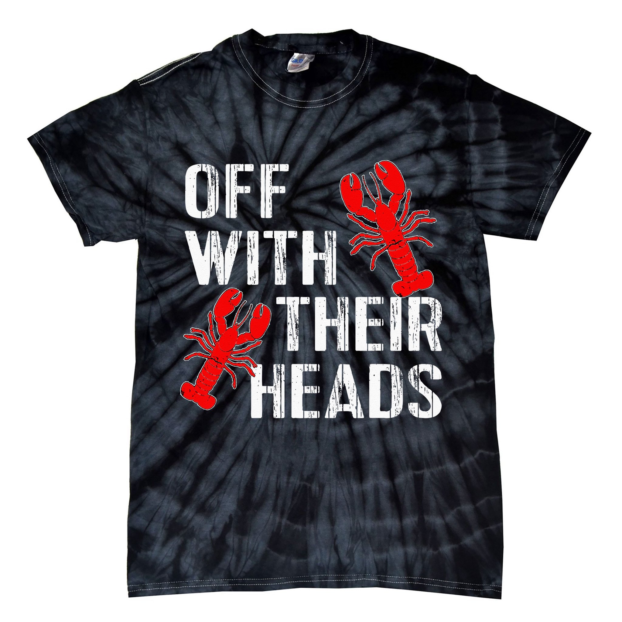 Crawfish Boil Funny Crayfish Off With Their Heads Crawfish Tie-Dye T-Shirt