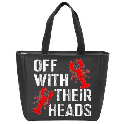 Crawfish Boil Funny Crayfish Off With Their Heads Crawfish Zip Tote Bag