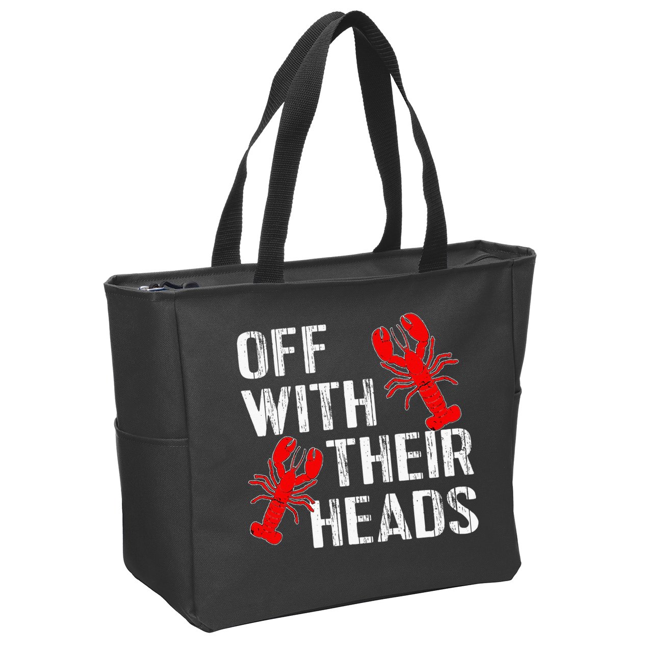 Crawfish Boil Funny Crayfish Off With Their Heads Crawfish Zip Tote Bag