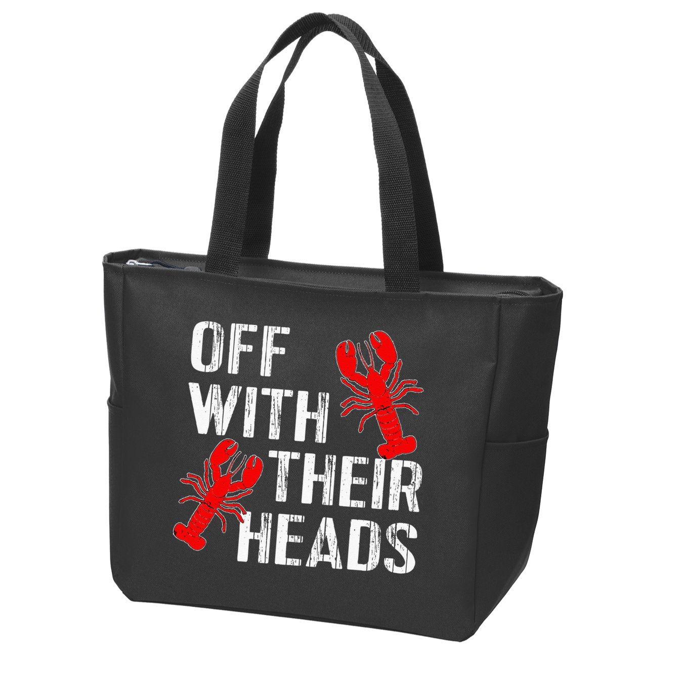 Crawfish Boil Funny Crayfish Off With Their Heads Crawfish Zip Tote Bag