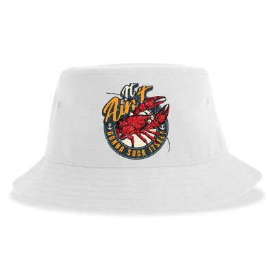 Crawfish Boil Funny Suck Itself Bayou Cajun Seafood Festival Sustainable Bucket Hat