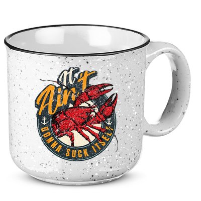 Crawfish Boil Funny Suck Itself Bayou Cajun Seafood Festival 15oz Campfire Ceramic Mug