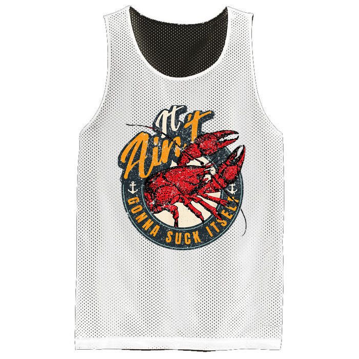 Crawfish Boil Funny Suck Itself Bayou Cajun Seafood Festival Mesh Reversible Basketball Jersey Tank