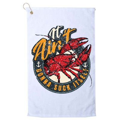 Crawfish Boil Funny Suck Itself Bayou Cajun Seafood Festival Golf Towel