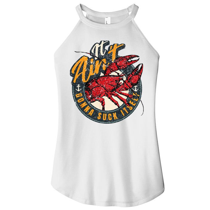 Crawfish Boil Funny Suck Itself Bayou Cajun Seafood Festival Women's Perfect Tri Rocker Tank