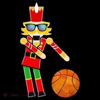 Christmas Basketball Flossing Nutcracker Cooling Performance Crew T-Shirt