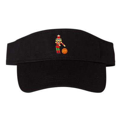 Christmas Basketball Flossing Nutcracker Valucap Bio-Washed Visor