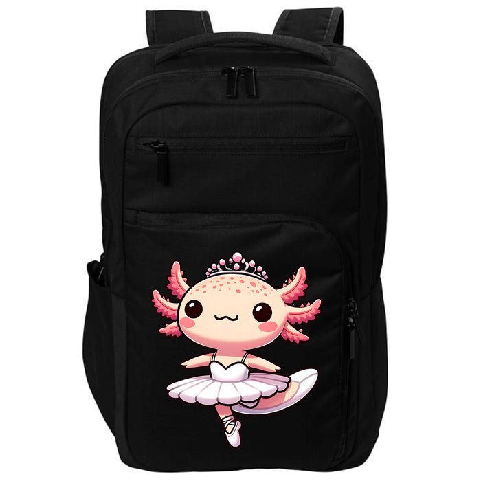 Cute Ballerina Funny Ballet Cute Axolotl Funny Dance Impact Tech Backpack