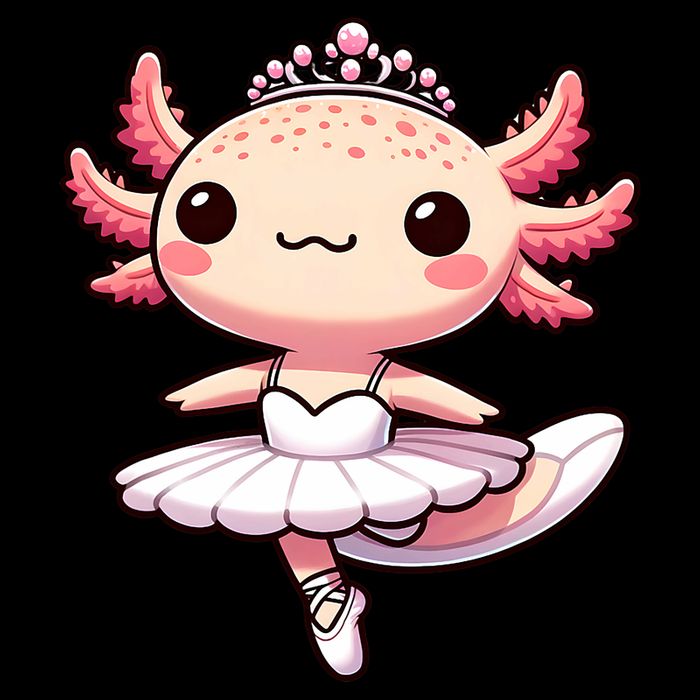 Cute Ballerina Funny Ballet Cute Axolotl Funny Dance Impact Tech Backpack