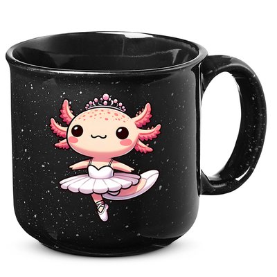 Cute Ballerina Funny Ballet Cute Axolotl Funny Dance 15oz Campfire Ceramic Mug