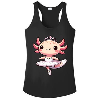 Cute Ballerina Funny Ballet Cute Axolotl Funny Dance Ladies PosiCharge Competitor Racerback Tank