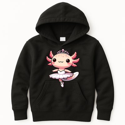 Cute Ballerina Funny Ballet Cute Axolotl Funny Dance Kids Hoodie
