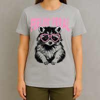 Cute But Feral Feeling Feral Raccon Gift T-Shirt