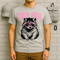 Cute But Feral Feeling Feral Raccon Gift T-Shirt