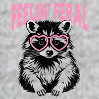 Cute But Feral Feeling Feral Raccon Gift T-Shirt