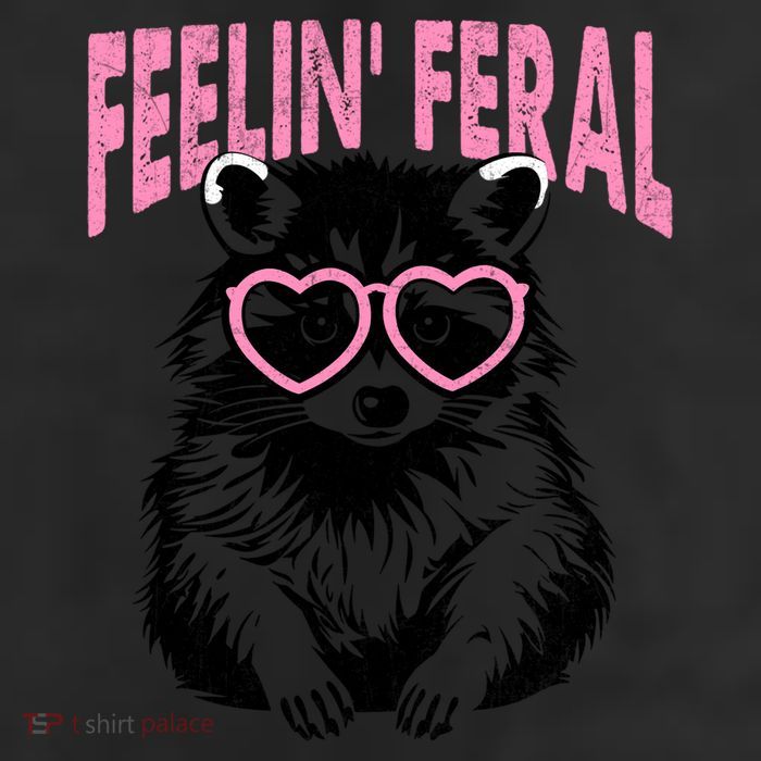 Cute But Feral Feeling Feral Raccon Gift Cool Comfort Performance Bucket Hat
