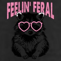 Cute But Feral Feeling Feral Raccon Gift Adult Drive Performance Visor