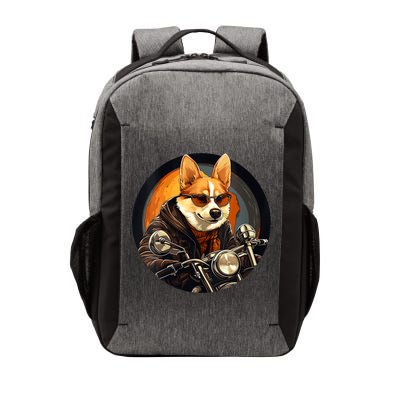 Corgi Biker Funny Dog Motorcycle VNeck Vector Backpack