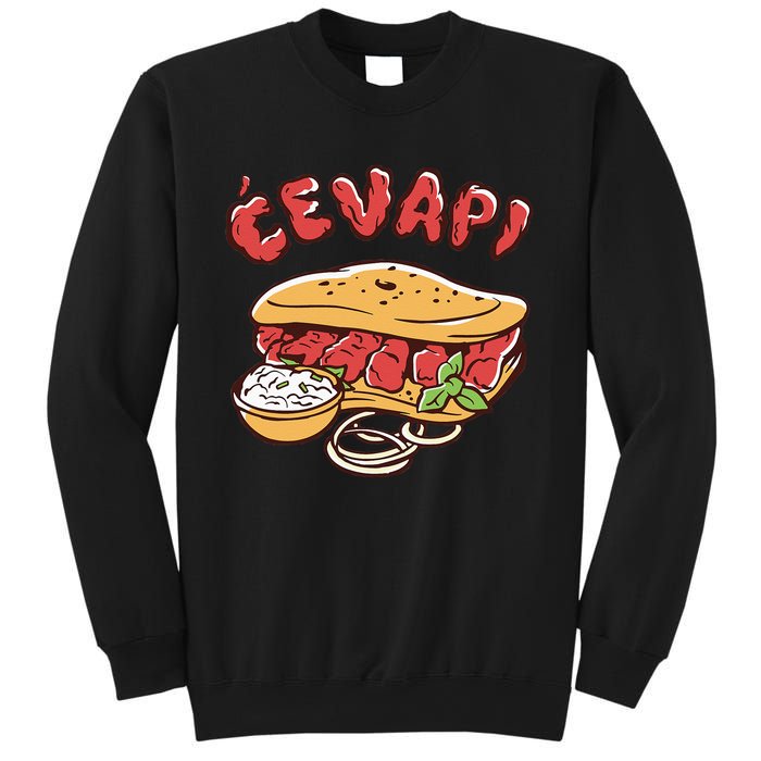 Cevapi Balkan Food Cevapcici Balkan Kitchen Cevape Sweatshirt