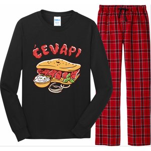 Cevapi Balkan Food Cevapcici Balkan Kitchen Cevape Long Sleeve Pajama Set