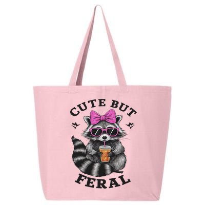 Cute But Feral Funny Colorful Racoon With Sunglasses Racoon 25L Jumbo Tote