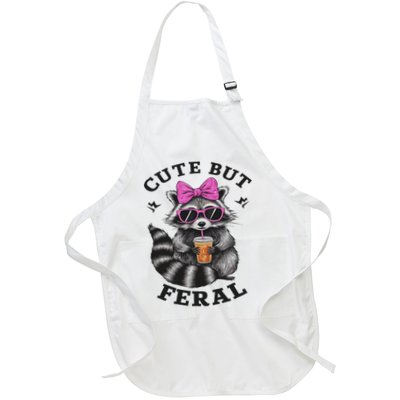 Cute But Feral Funny Colorful Racoon With Sunglasses Racoon Apron