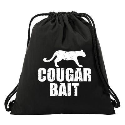 Cougar Bait Funny Gift Cougar Hunting Fishing Dirty Joke Gift Drawstring Bag