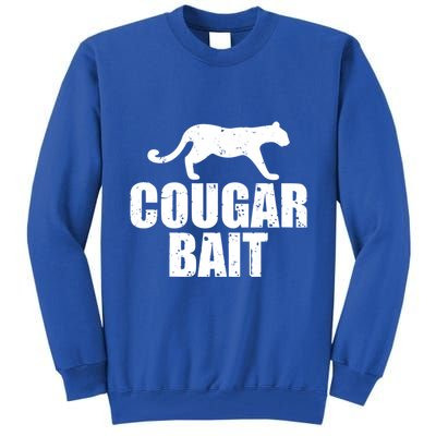 Cougar Bait Funny Gift Cougar Hunting Fishing Dirty Joke Gift Tall Sweatshirt