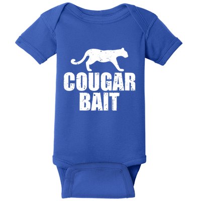 Cougar Bait Funny Gift Cougar Hunting Fishing Dirty Joke Gift Baby Bodysuit