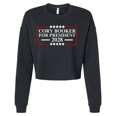 Cory Booker For President 2028 Cropped Pullover Crew