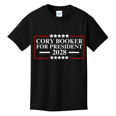 Cory Booker For President 2028 Kids T-Shirt