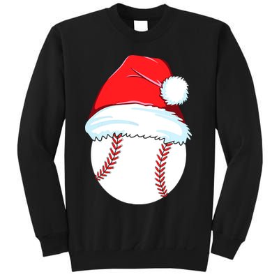 Christmas Baseball For Ball Santa Sweatshirt