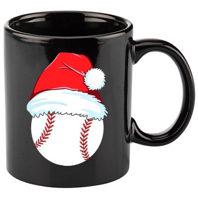 Christmas Baseball For Ball Santa 11oz C Handle Ceramic Mug