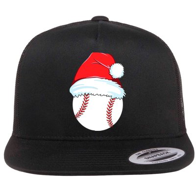 Christmas Baseball For Ball Santa Flat Bill Trucker Hat