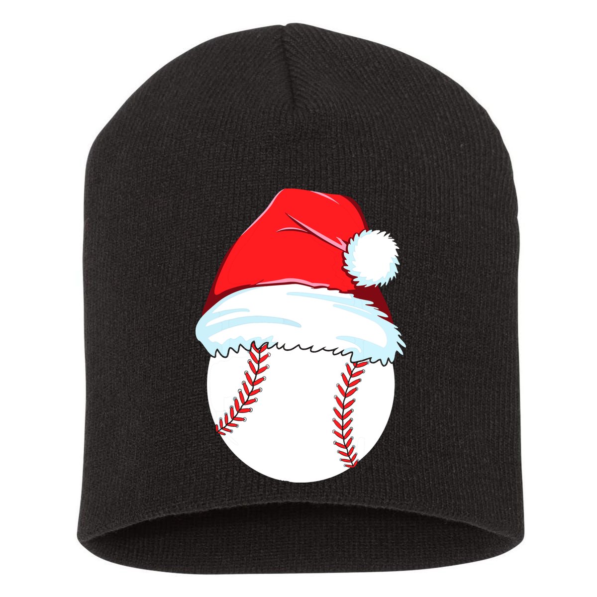 Christmas Baseball For Ball Santa Short Acrylic Beanie