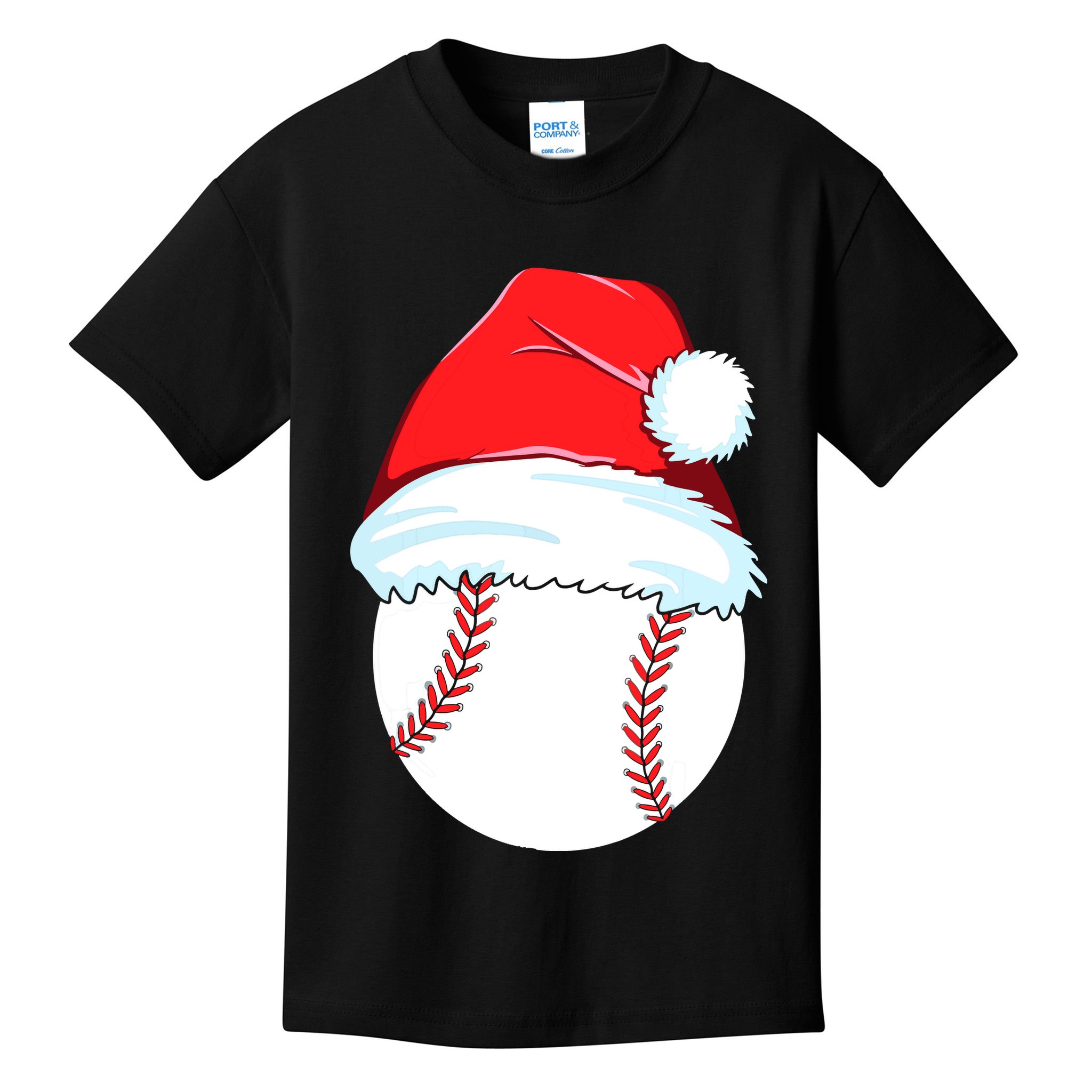Christmas Baseball For Ball Santa Kids T-Shirt