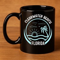 Clearwater Beach Florida 11oz C Handle Ceramic Mug