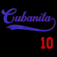 Cubanita Baseball Flag Souvenir Cubana Cuba Women Girl T-Shirt