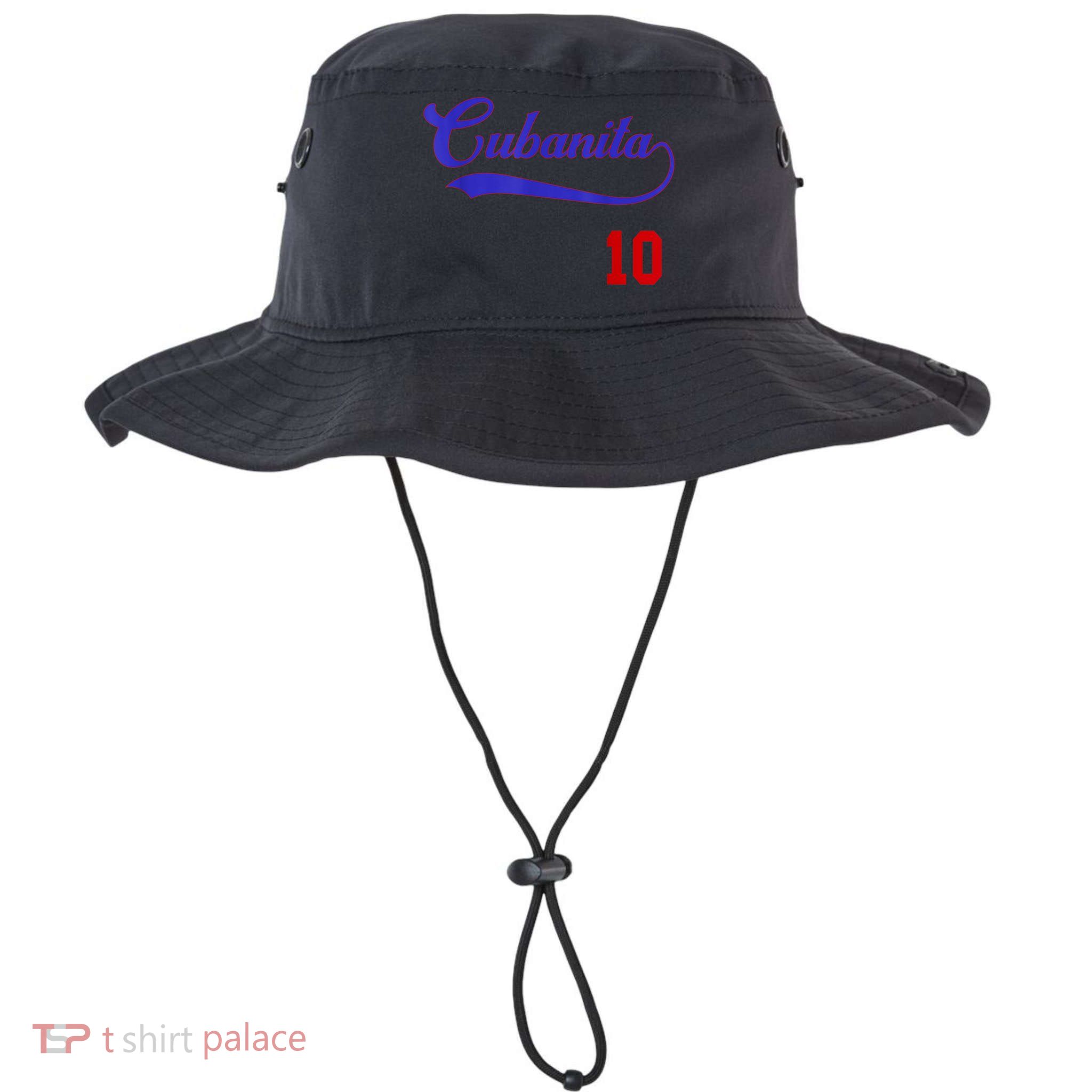 Cubanita Baseball Flag Souvenir Cubana Cuba Women Girl Bucket Hat