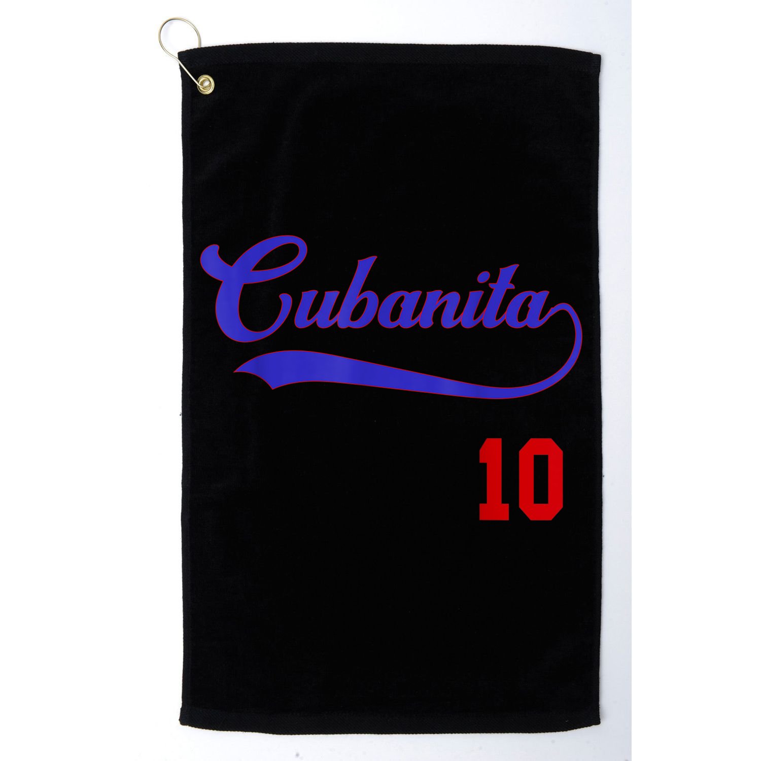 Cubanita Baseball Flag Souvenir Cubana Cuba Women Girl Golf Towel