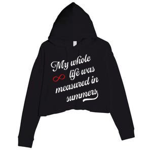 Cousins Beach Forever My Whole Life Was Measured In Summers Crop Fleece Hoodie